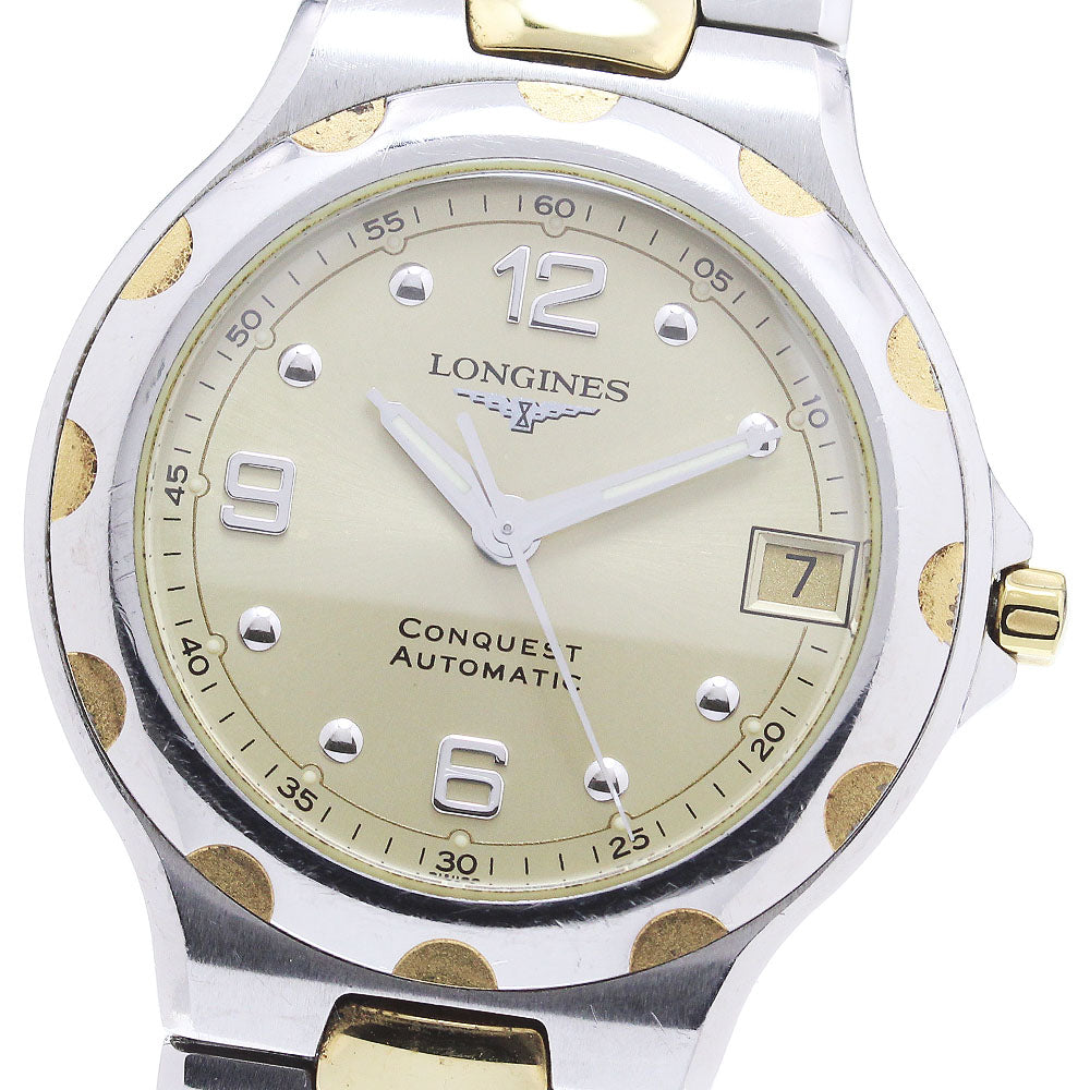 LONGINES Conquest L1.635.3 Date gold Dial Automatic Men's Watch_864094