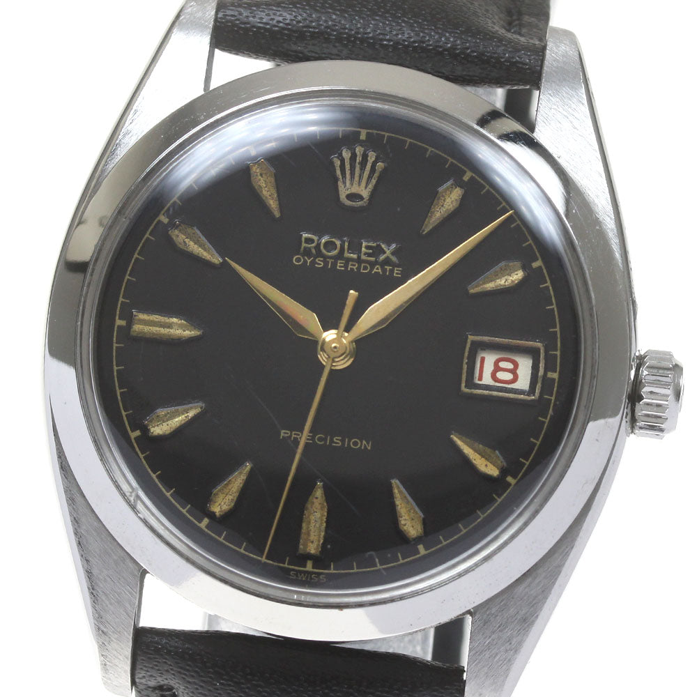 ROLEX ref.6494 Cal.1215 Redundant dial black Dial Hand Winding Men's Watch_864133