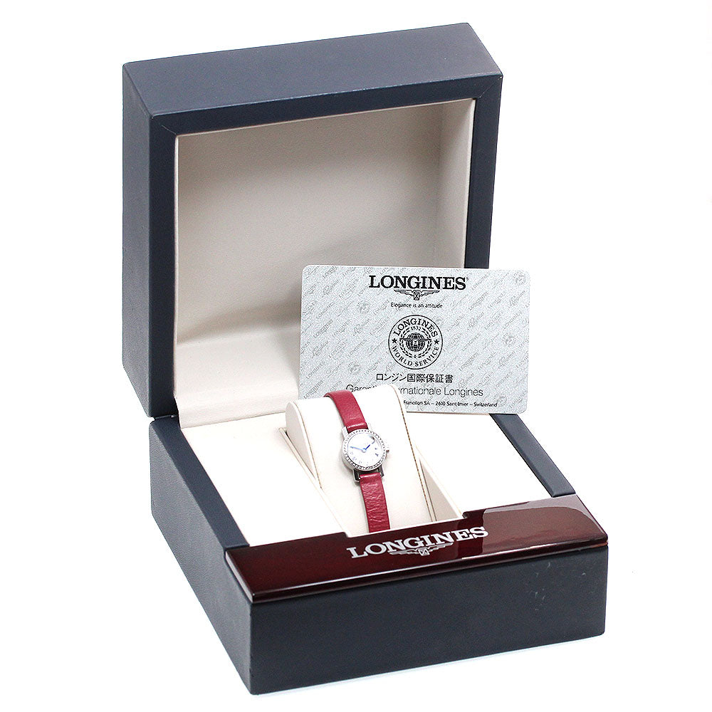 LONGINES Mini L2.303.0 Diamond Bezel White shell Dial Quartz Ladies Watch_864138