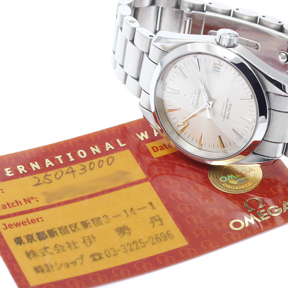 OMEGA Seamaster Aqua Terra 2504.30 Date Silver Dial Automatic Boy's Watch_864139
