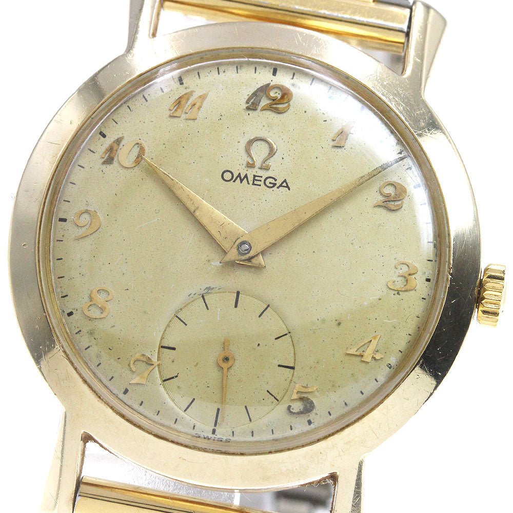 OMEGA B6535 K14YG Small Second cal.361 Silver Dial Hand Winding Men's Watch_864147