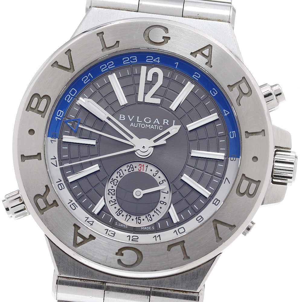 BVLGARI Diagono DG40SGMT GMT date gray Dial Automatic Men's Watch_864148