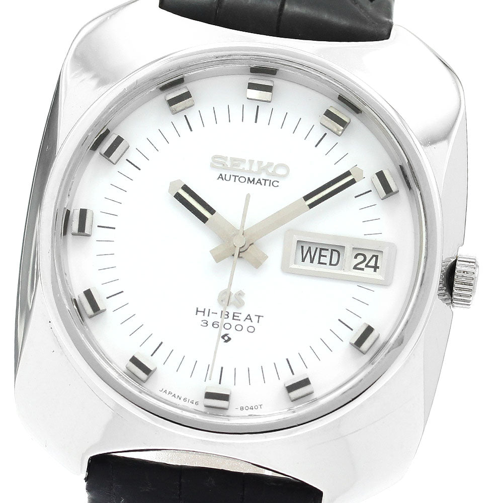 SEIKO Grand Seiko 6146-8020 High beat day date Silver Dial Automatic Men's Watch_864153