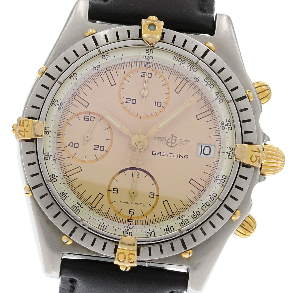 BREITLING Chronomat 81950 Date beige Dial Automatic Men's Watch_864156