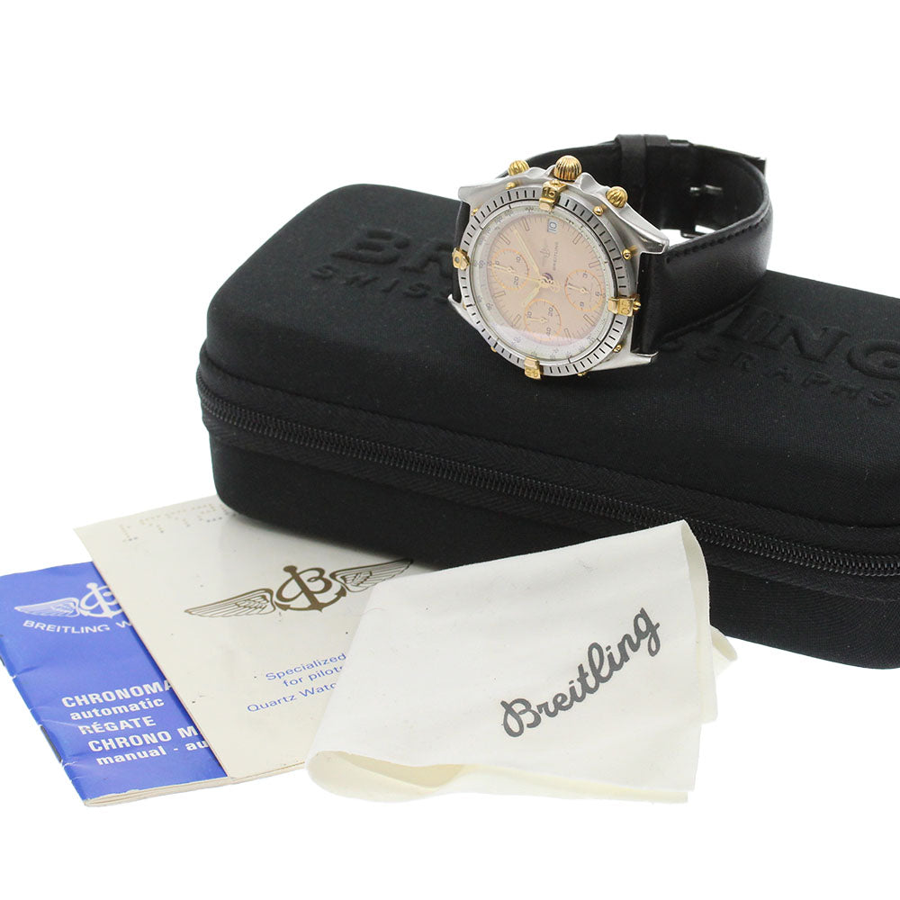 BREITLING Chronomat 81950 Date beige Dial Automatic Men's Watch_864156