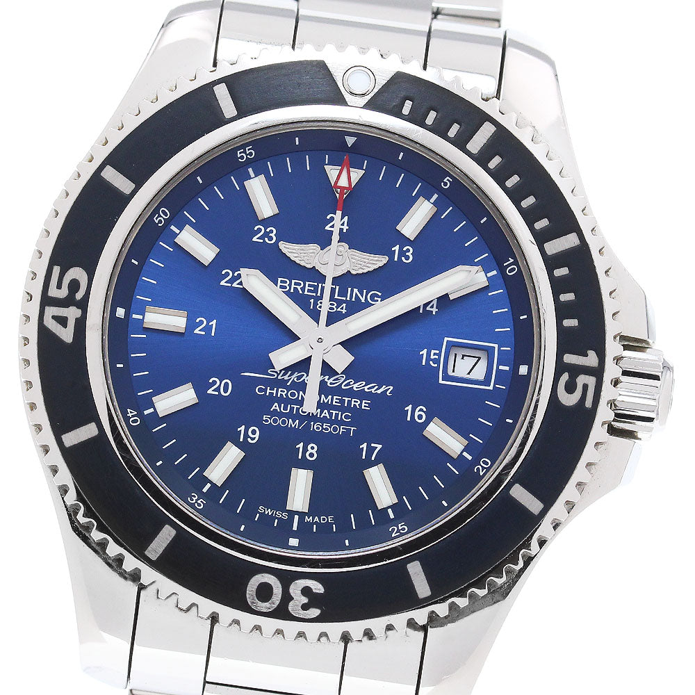 BREITLING Super Ocean II 42 A17365 Date Navy Dial Automatic Men's Watch_864178