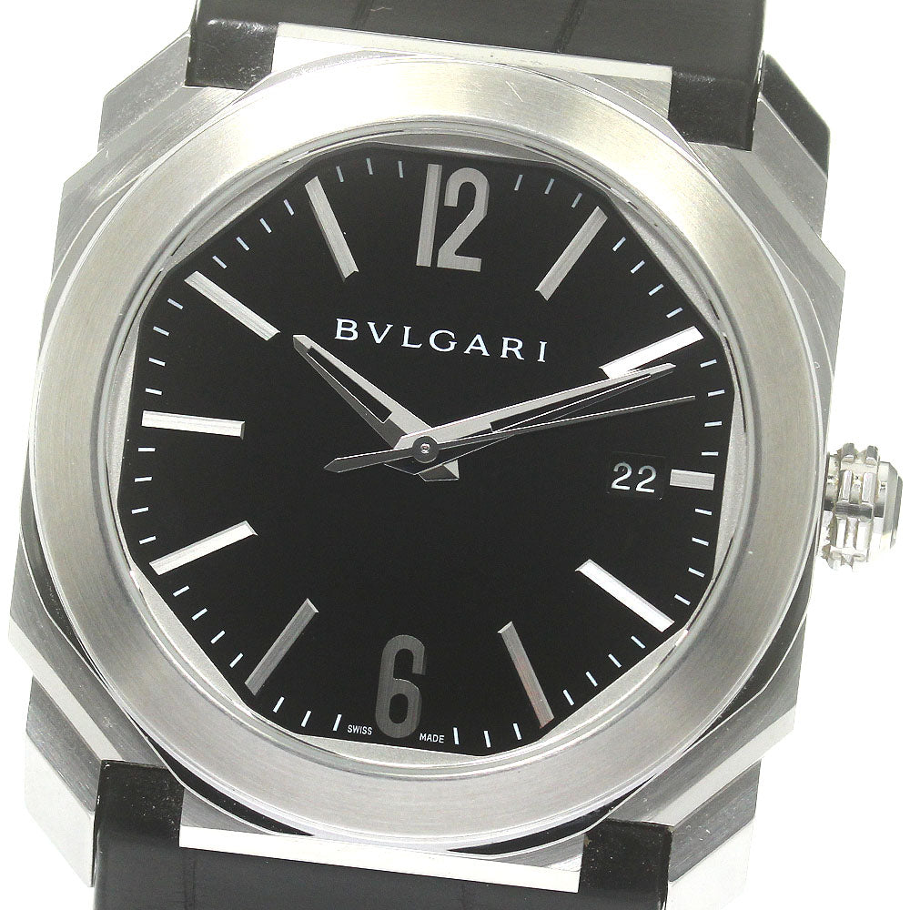 BVLGARI Octo Solo Tempo BGO38S Date Black Dial Automatic Men's Watch_864180