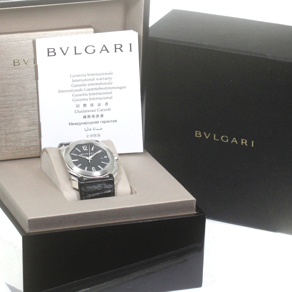 BVLGARI Octo Solo Tempo BGO38S Date Black Dial Automatic Men's Watch_864180