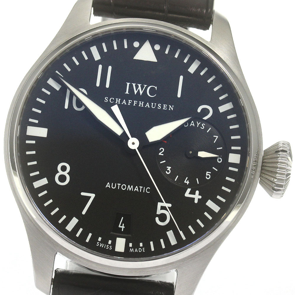 IWC SCHAFFHAUSEN Big pilot IW500401 7 Days black Dial Automatic Men's Watch_864233