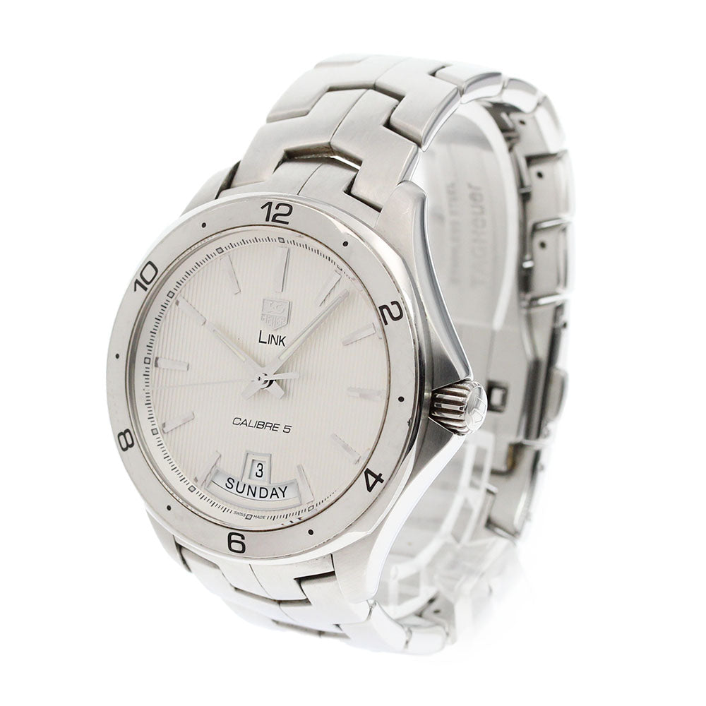 TAG HEUER Link WAT2011 Day date Silver Dial Automatic Men's Watch_864255