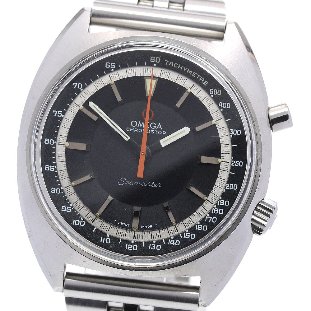 OMEGA Seamaster Chronostop 145.007 Cal.865 Black Dial Hand Winding Men's _864258