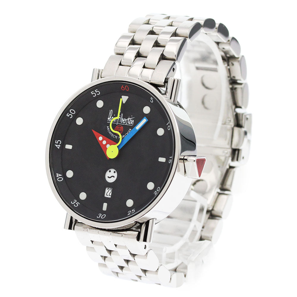 Alain Silberstein Rondo Smile Day RO11 black Dial Automatic Men's Watch_864341