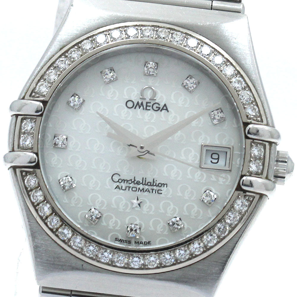 OMEGA Constellation 1498.75 11P Diamond Bezel 50th Anniversary White shell Dial Automatic Ladies Watch_864343