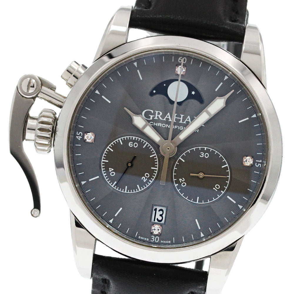 GRAHAM Chronofighter 1695 2CXBS 4P diamond gray Dial Quartz Ladies Watch_864344