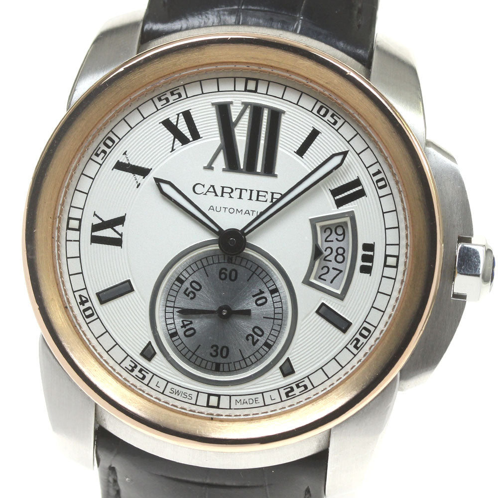 CARTIER Calibur de Cartier W7100039 PG bezel Silver Dial Automatic Men's Watch_864346