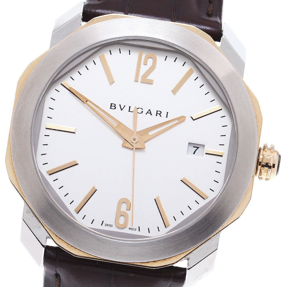 BVLGARI Octo OCP41SG Date Silver Dial Automatic Men's Watch_864347