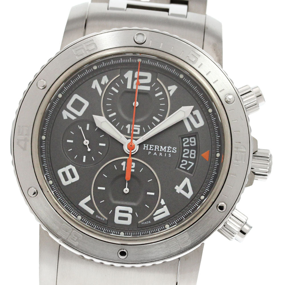 HERMES Clipper diver CP2.941 Chronograph Gray Dial Automatic Men's Watch_864370