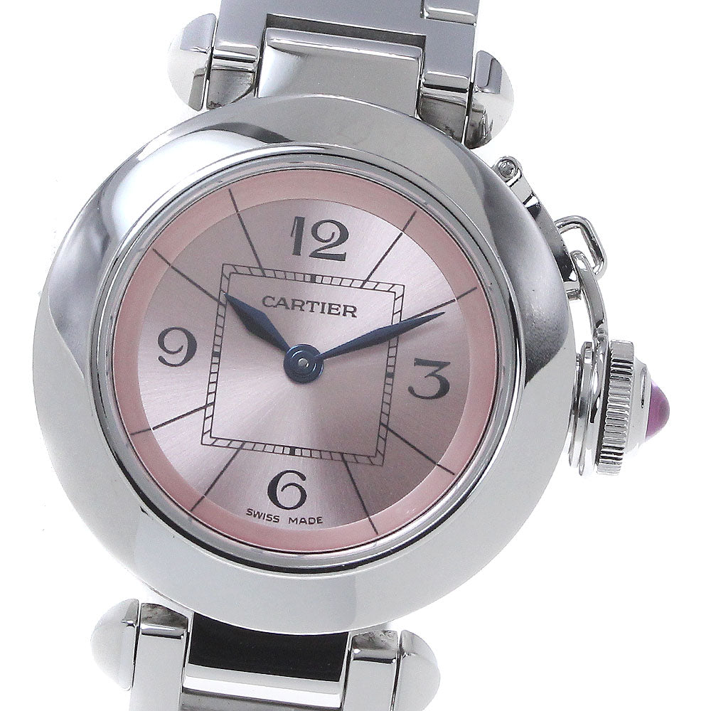 CARTIER Mispacha W3140008 Pink Dial Quartz Ladies Watch_864384