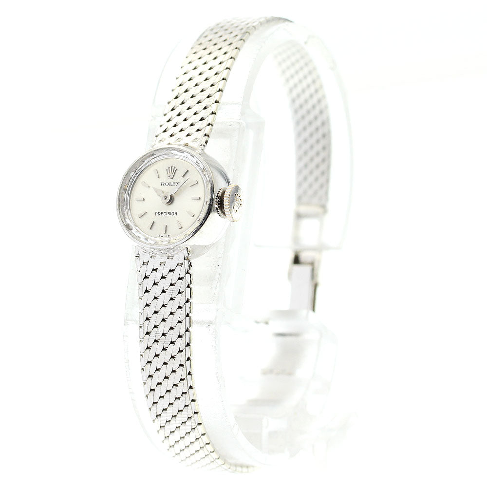 ROLEX Precision K18WG Cal.1400 Silver Dial Hand Winding Ladies Watch_864415