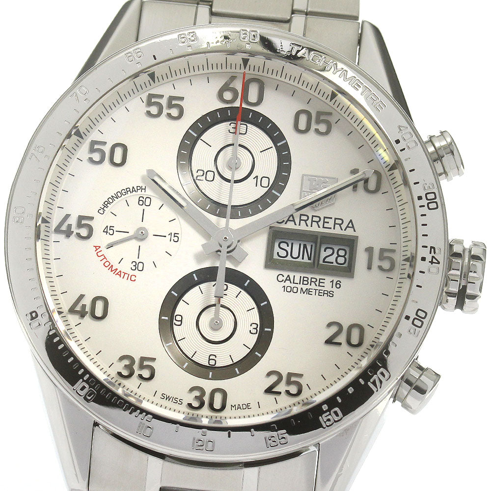 TAG HEUER Carrera Caliber 16 CV2A11 Chronograph day date Silver Dial Automatic Men's Watch_864490