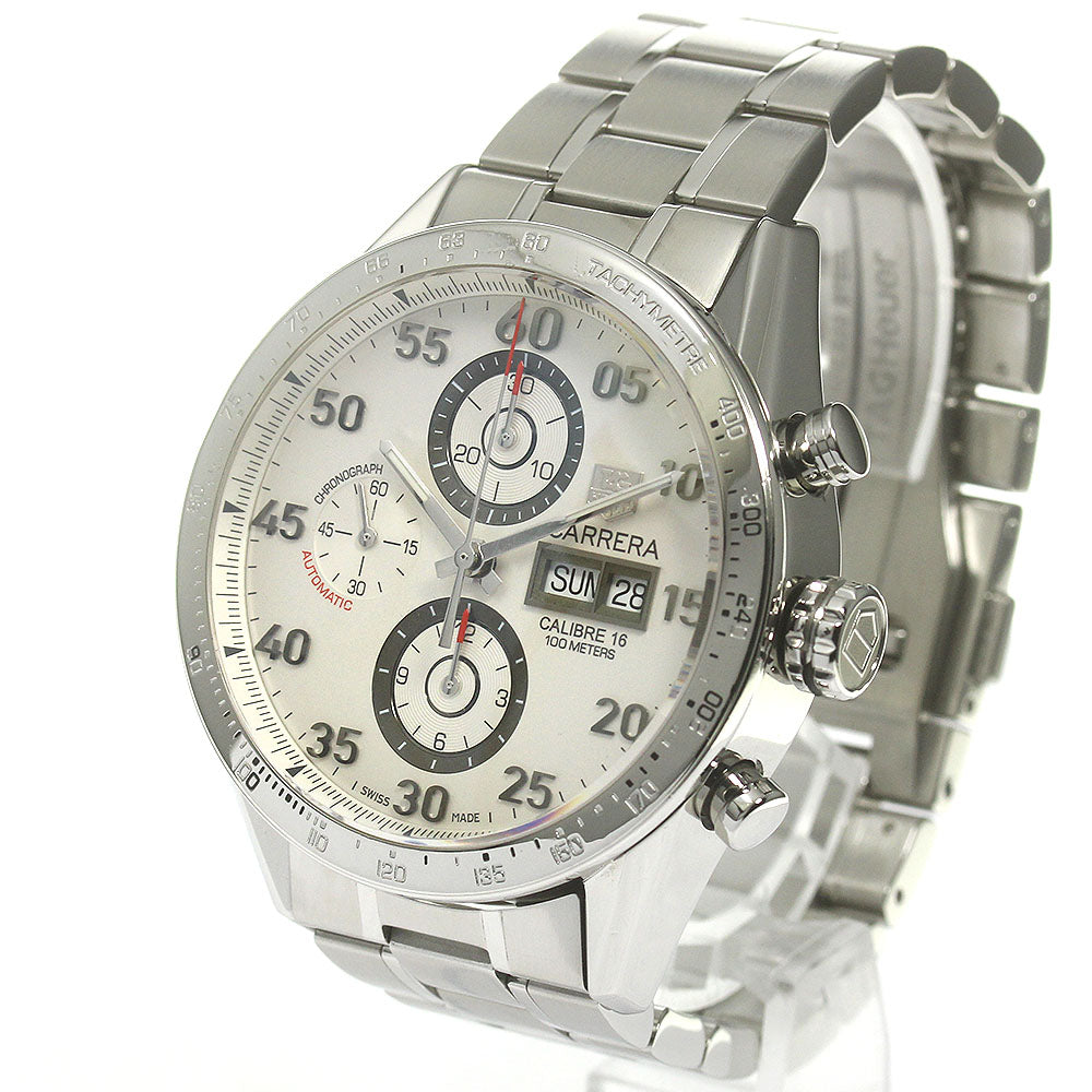 TAG HEUER Carrera Caliber 16 CV2A11 Chronograph day date Silver Dial Automatic Men's Watch_864490