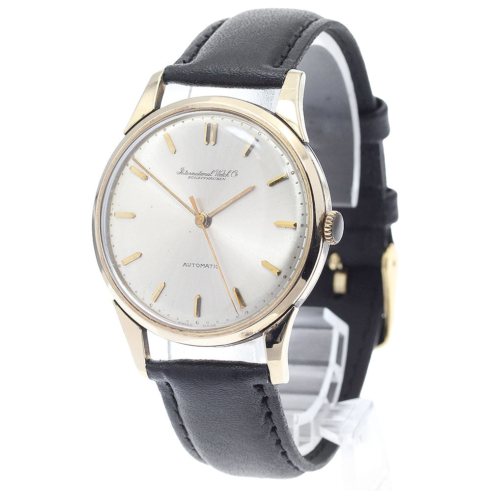 IWC SCHAFFHAUSEN 140263 K18YG Cal.853 Silver Dial Automatic Men's Watch_864511