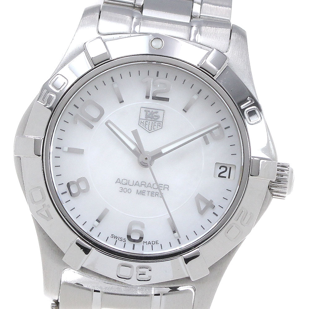 TAG HEUER Aqua racer WAF1311 Date White shell Dial Quartz Ladies Watch_864514