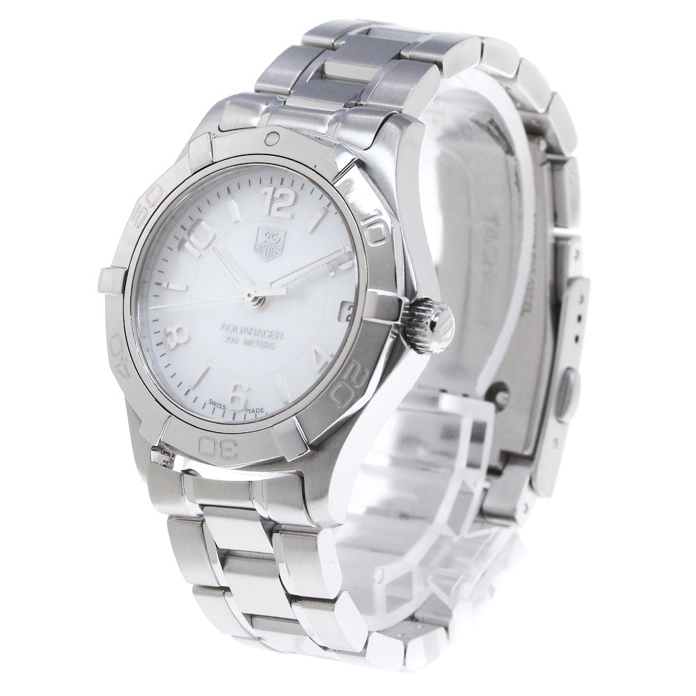 TAG HEUER Aqua racer WAF1311 Date White shell Dial Quartz Ladies Watch_864514