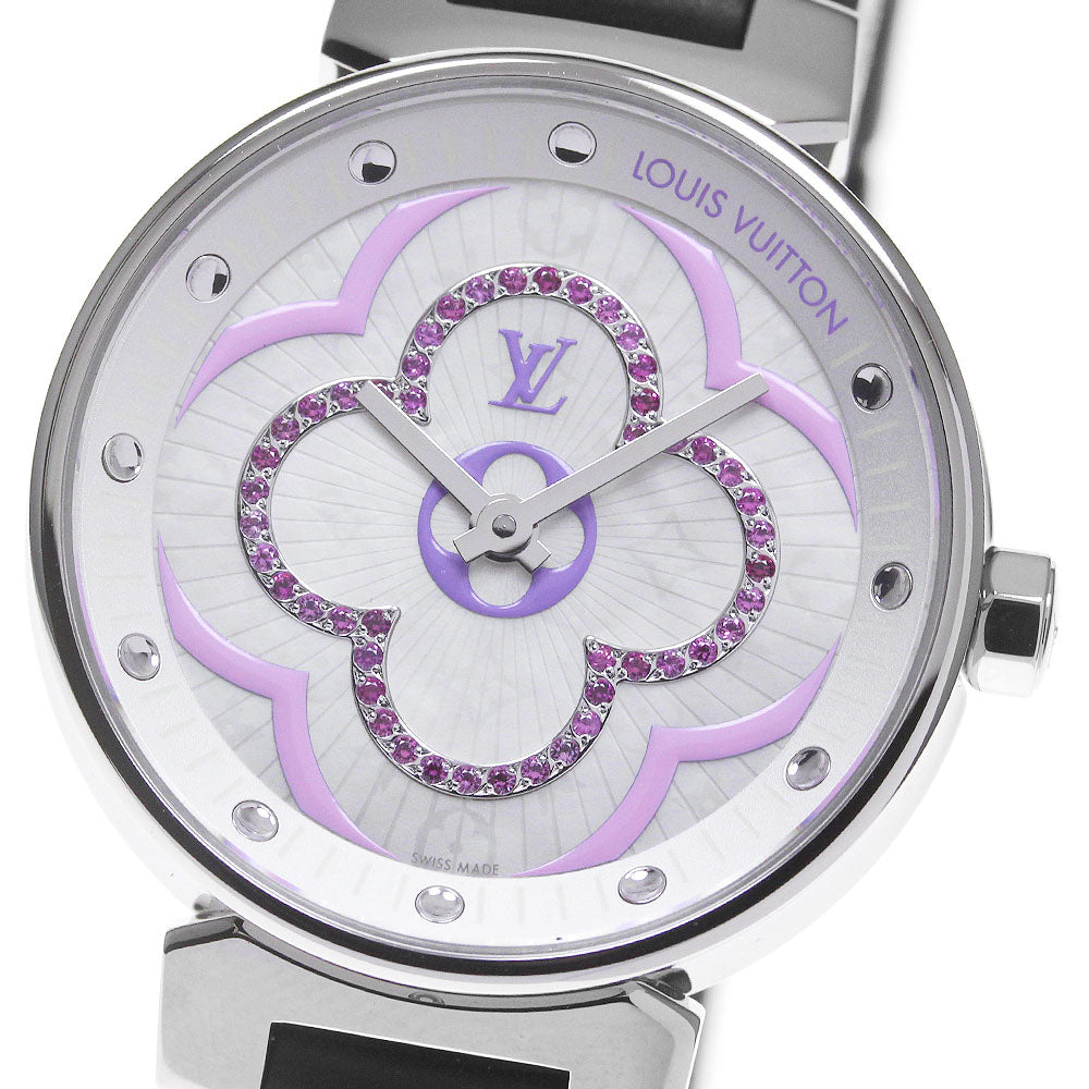 LOUIS VUITTON Tambour Moon Divine PM Lila QA160 Quartz Ladies Watch_864515