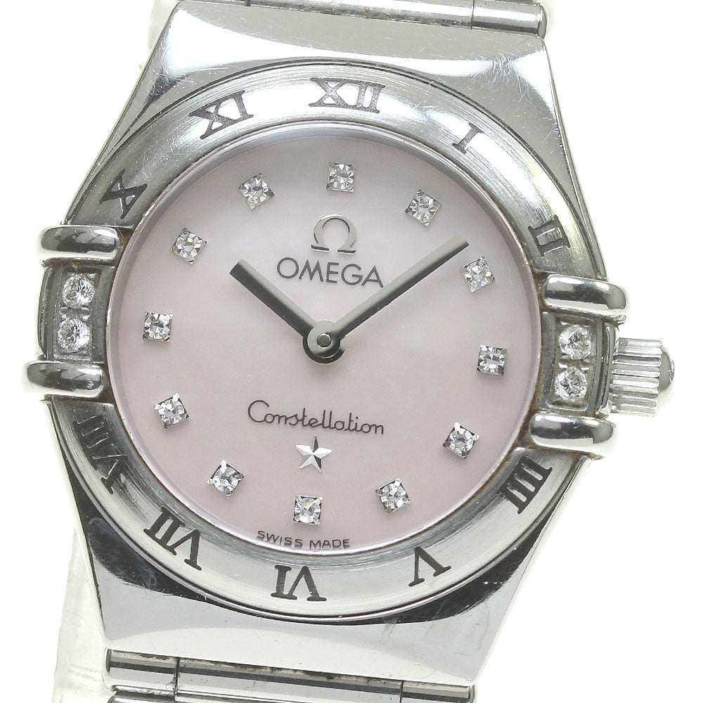 OMEGA Constellation 1566.66 Side diamond 12P Quartz Ladies Watch_864517