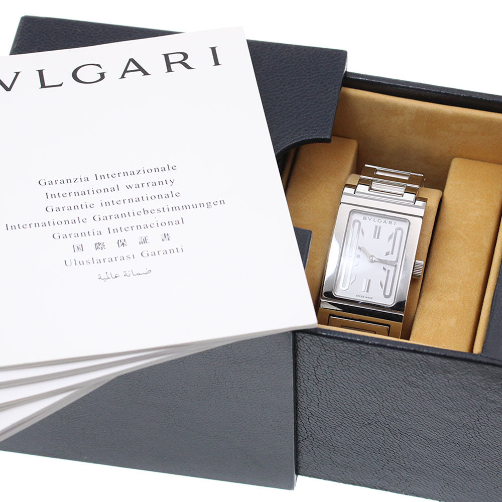 BVLGARI Rettangolo RT39S white Dial Quartz Ladies Watch_864522