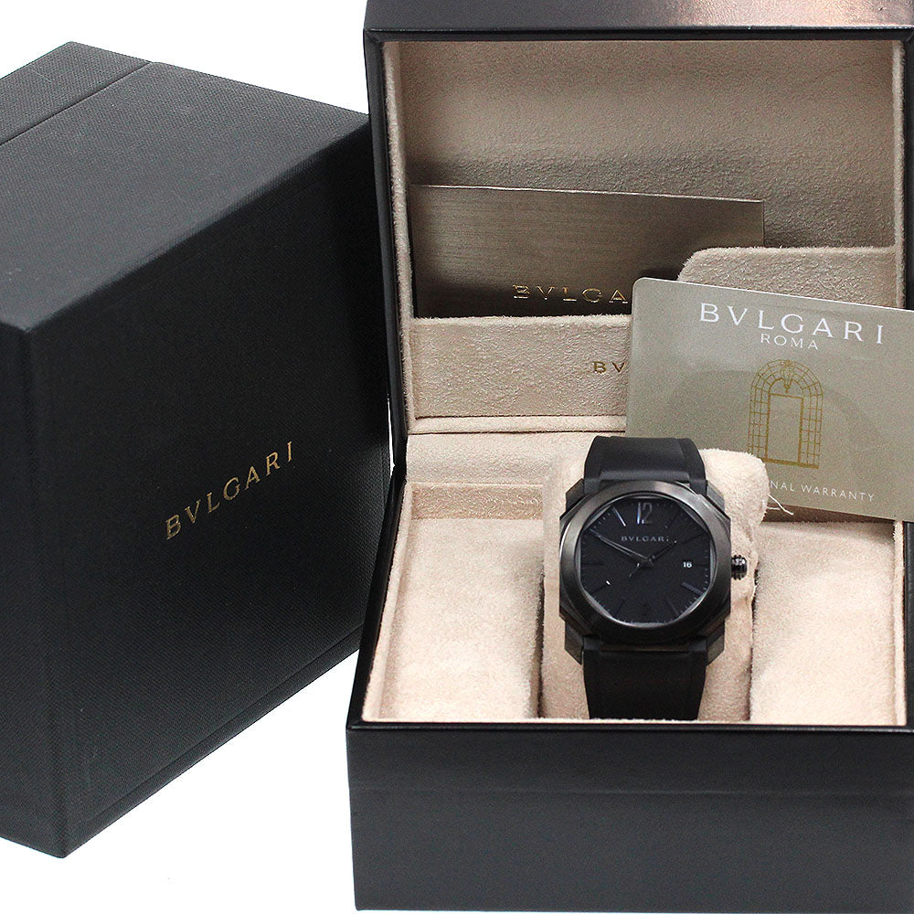 BVLGARI Okto Ultra Nero BG041BBSVD/N black Dial Automatic Men's Watch_864531