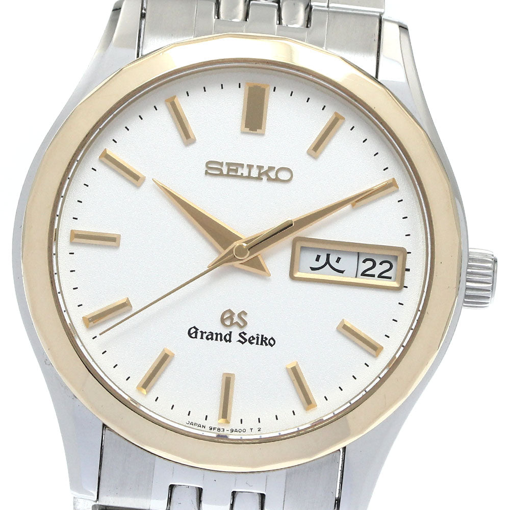 SEIKO Grand Seiko SBGT002/9F83-9A10 YG Bezel Day Date Quartz Men's Watch_864534