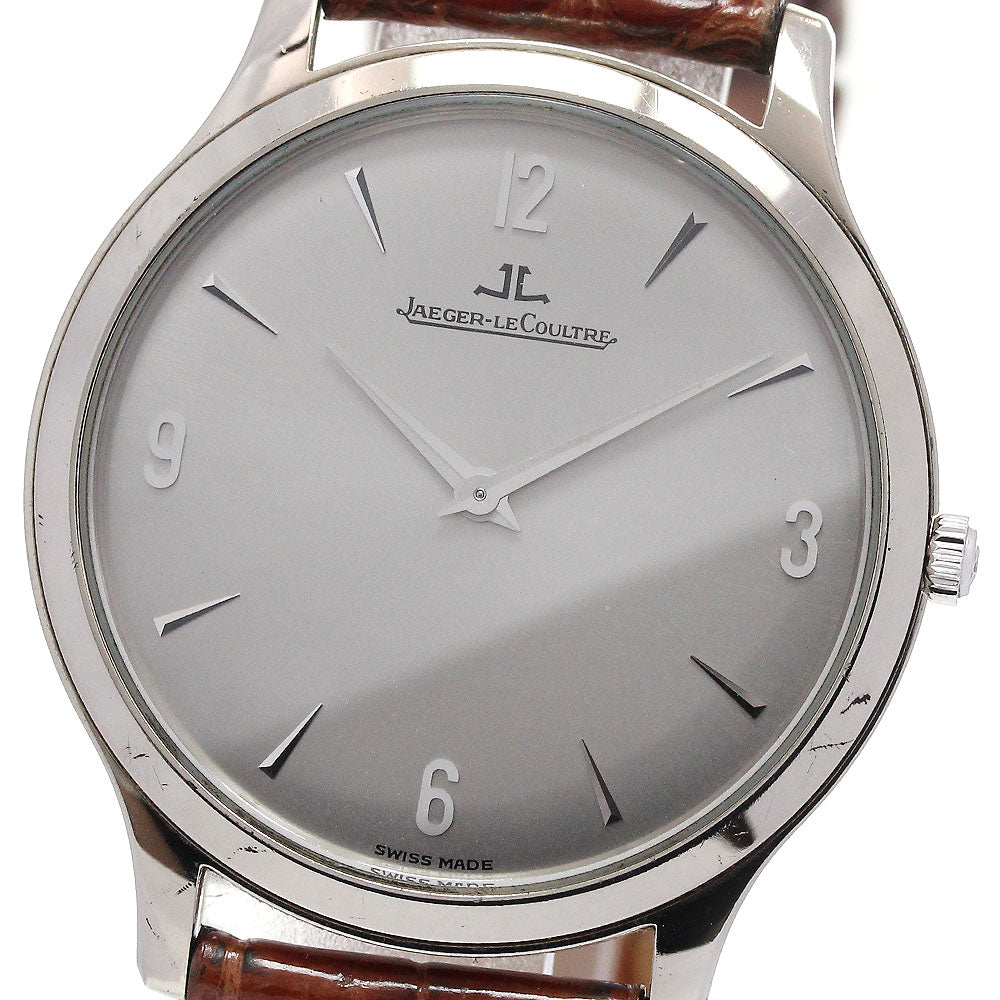 JAEGER-LECOULTRE 145.3.79S K18WG Silver Dial Hand Winding Men's Watch_864535