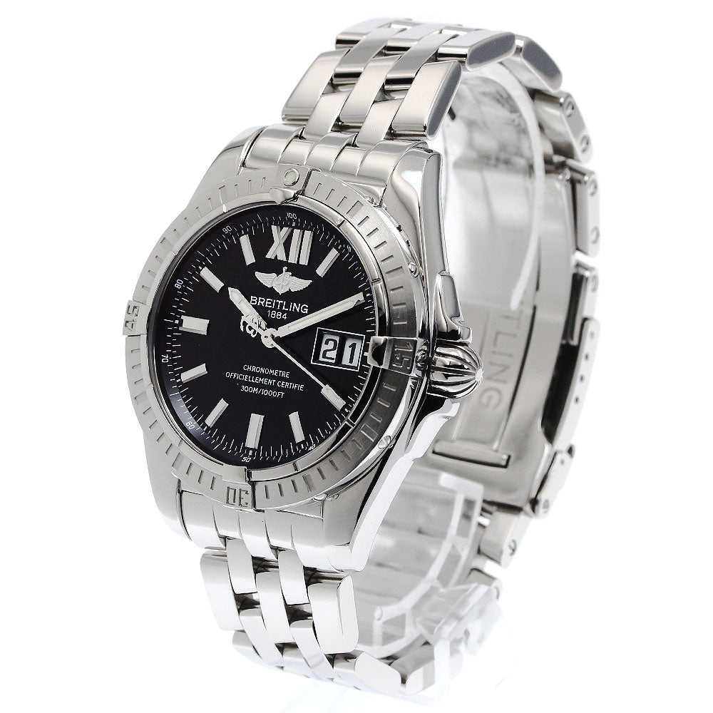 BREITLING Galactic 41 cockpit A49350 Date Black Dial Automatic Men's _864538