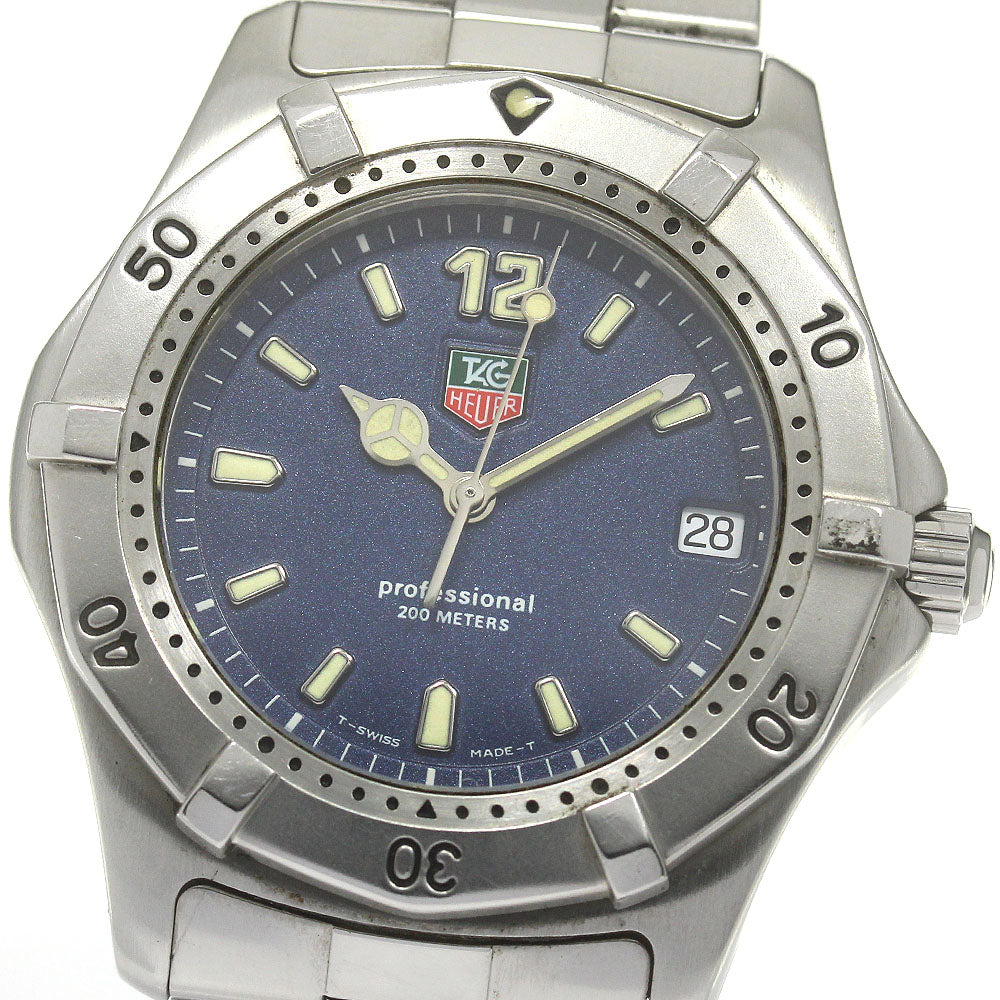 TAG HEUER 2000 series WK1113 Date Blue Dial Quartz Men's Watch_864540