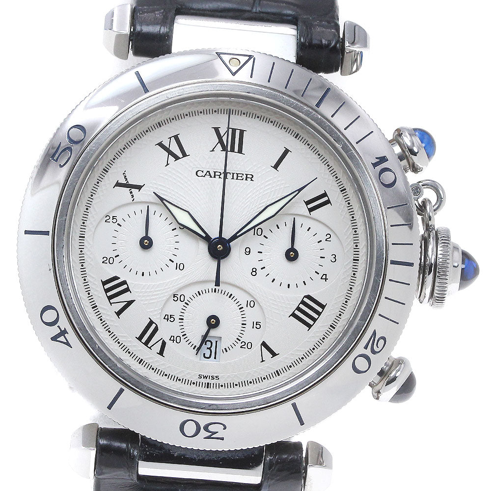 CARTIER Pasha Chrono W3101855 beige Dial Quartz Men's Watch_864633