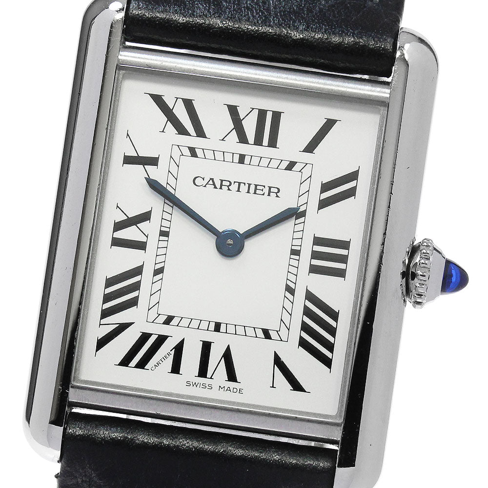 CARTIER tank mast LM WSTA0041 Silver Dial Quartz Men's Watch_864639