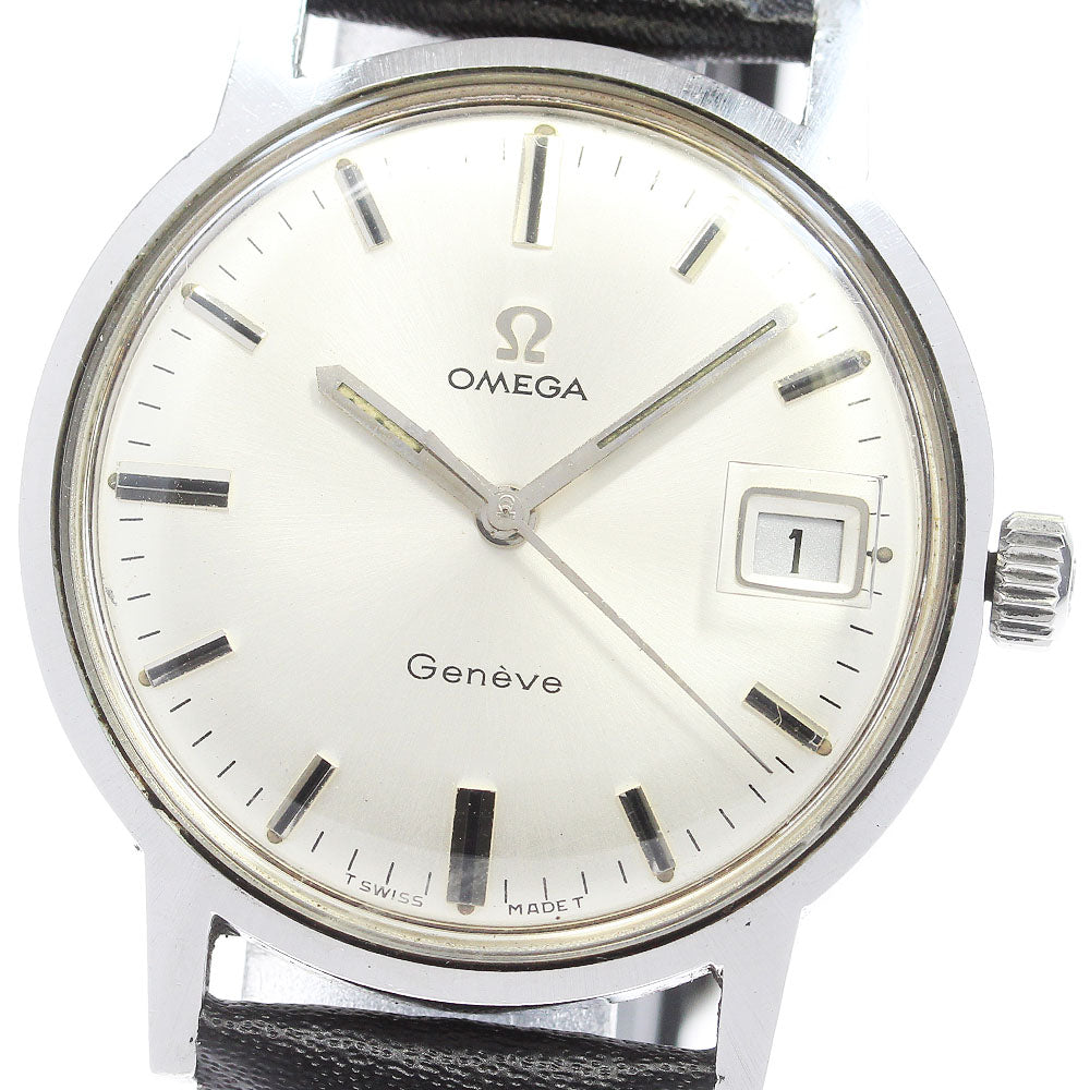 OMEGA Geneve 136.070 Date Cal.613 Silver Dial Hand Winding Men's Watch_864648