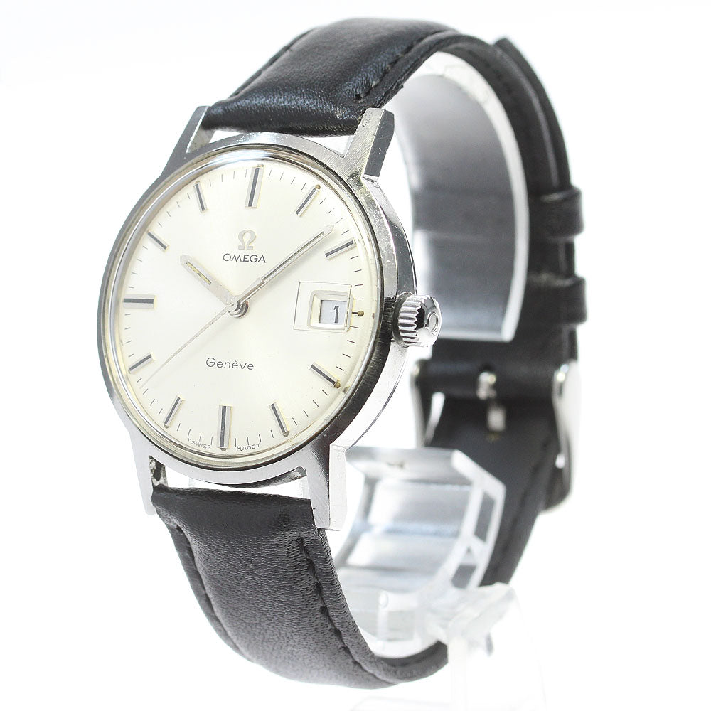 OMEGA Geneve 136.070 Date Cal.613 Silver Dial Hand Winding Men's Watch_864648
