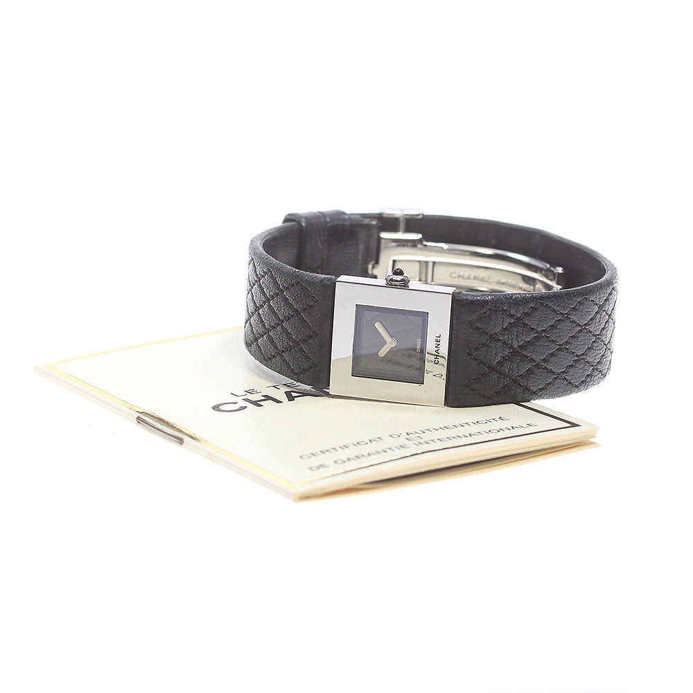 CHANEL Matrasse H0118 black Dial Quartz Ladies Watch_864700