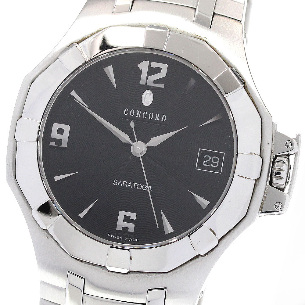 Concord Saratoga 14.C2.1894 Date Black Dial Quartz Men's Watch_864719