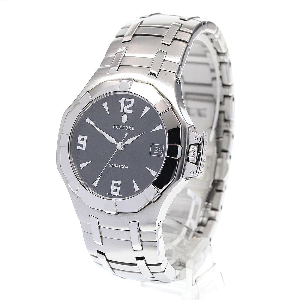 Concord Saratoga 14.C2.1894 Date Black Dial Quartz Men's Watch_864719