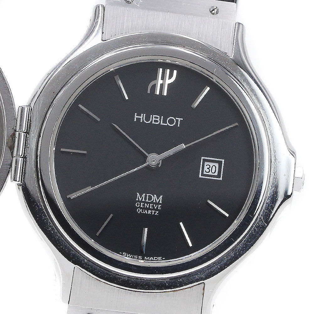 HUBLOT MDM Classic Hunter Case Date black Dial Quartz Men's Watch_864727