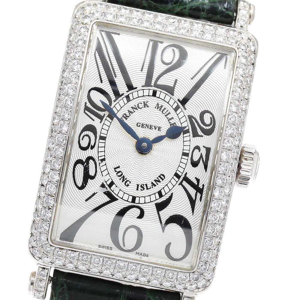 FRANCK MULLER Long Island 902QZD K18WG diamond bezel Silver Dial Quartz Ladies Watch_864760