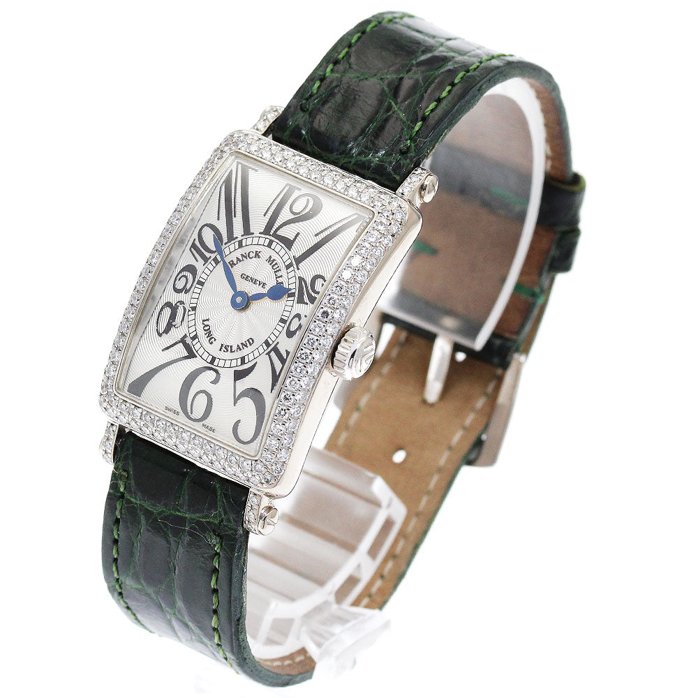 FRANCK MULLER Long Island 902QZD K18WG diamond bezel Silver Dial Quartz Ladies Watch_864760