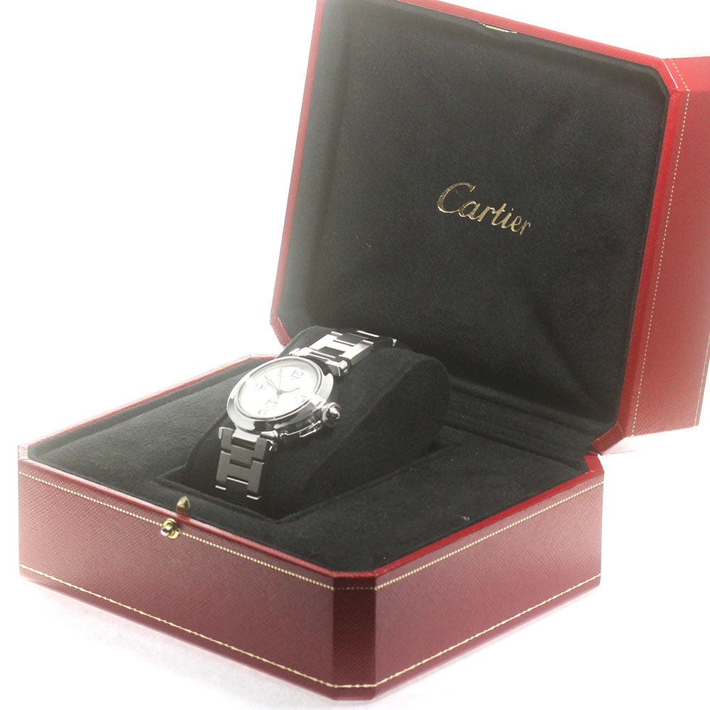 CARTIER Pasha C Grand Date W31055M7 white Dial Automatic Boy's Watch_864772