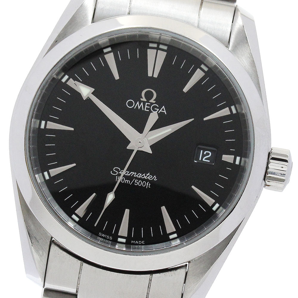 OMEGA Seamaster Aqua Terra 2518.50 Date black Dial Quartz Boy's Watch_864777