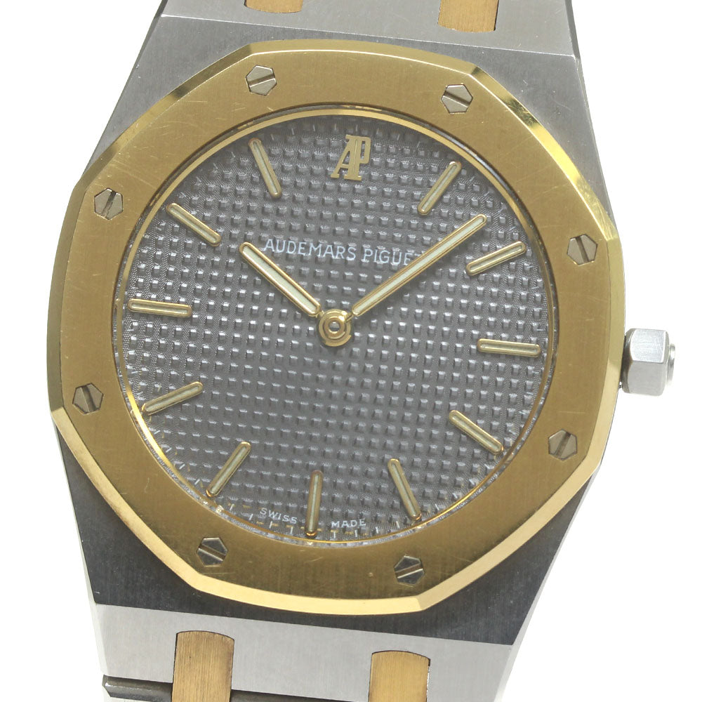 AUDEMARS PIGUET Royal oak Stainless Steel/YG gray Dial Quartz Men's Watch_864783