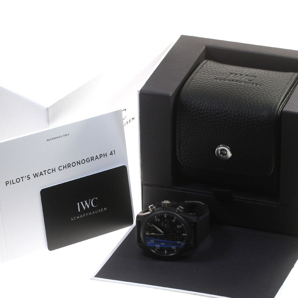IWC SCHAFFHAUSEN big pilot watch top gun IW389401 Chronograph AT Men's_864795